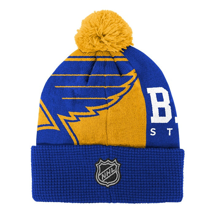 ST. LOUIS BLUES YOUTH IMPACT POM KNIT BEANIE - MULTI Knit Outerstuff   