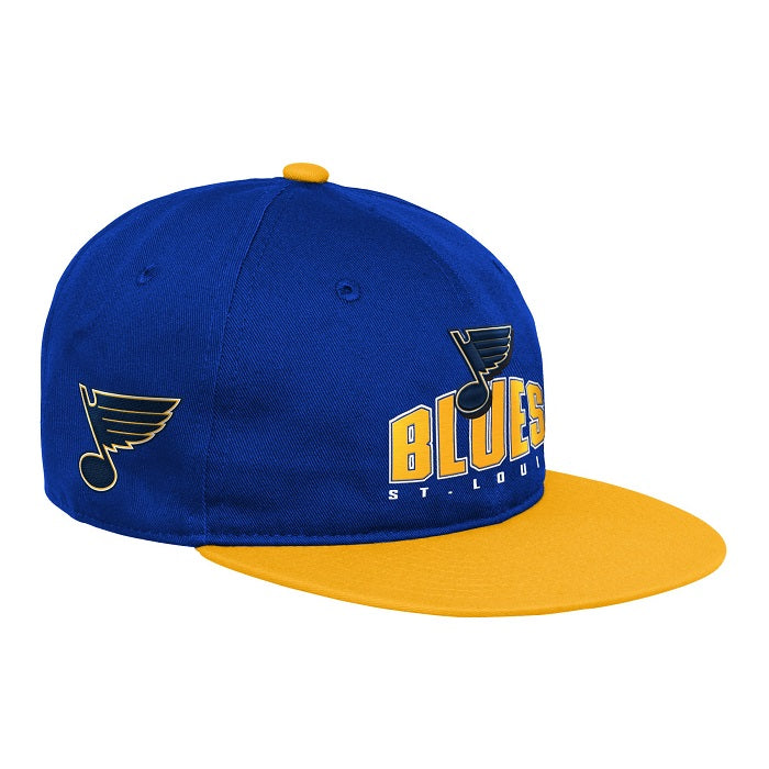 ST. LOUIS BLUES OUTERSTUFF YOUTH LEGACY SNAPBACK - ROYAL/GOLD Hat Outerstuff   