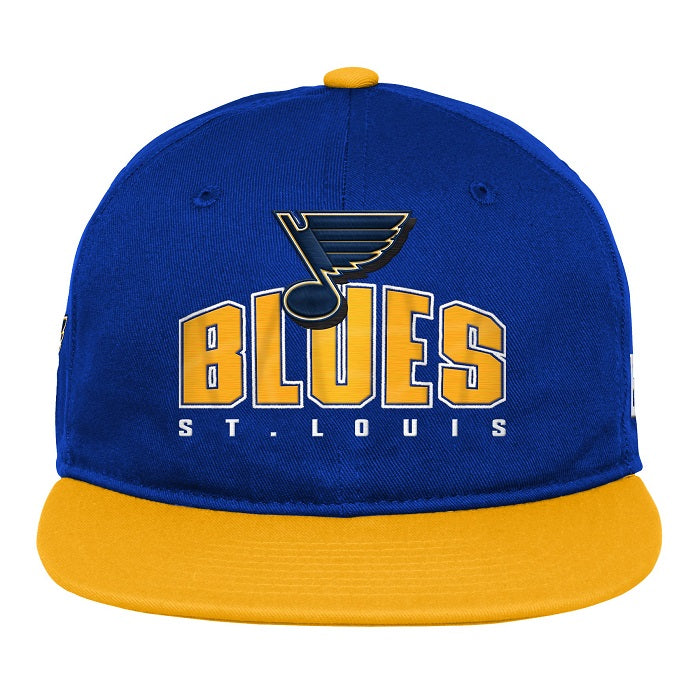ST. LOUIS BLUES OUTERSTUFF YOUTH LEGACY SNAPBACK - ROYAL/GOLD Hat Outerstuff   