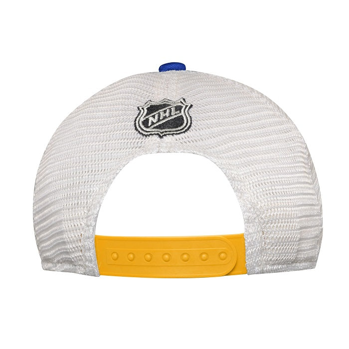 ST. LOUIS BLUES OUTERSTUFF YOUTH NOTE MESH SNAPBACK - ROYAL/WHITE