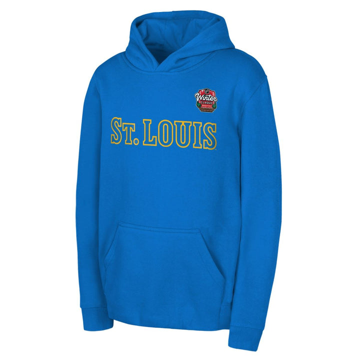 ST. LOUIS BLUES OUTERSTUFF YOUTH WINTER CLASSIC ST LOUIS HOODIE - AIR FORCE BLUE Outerwear Outerstuff   