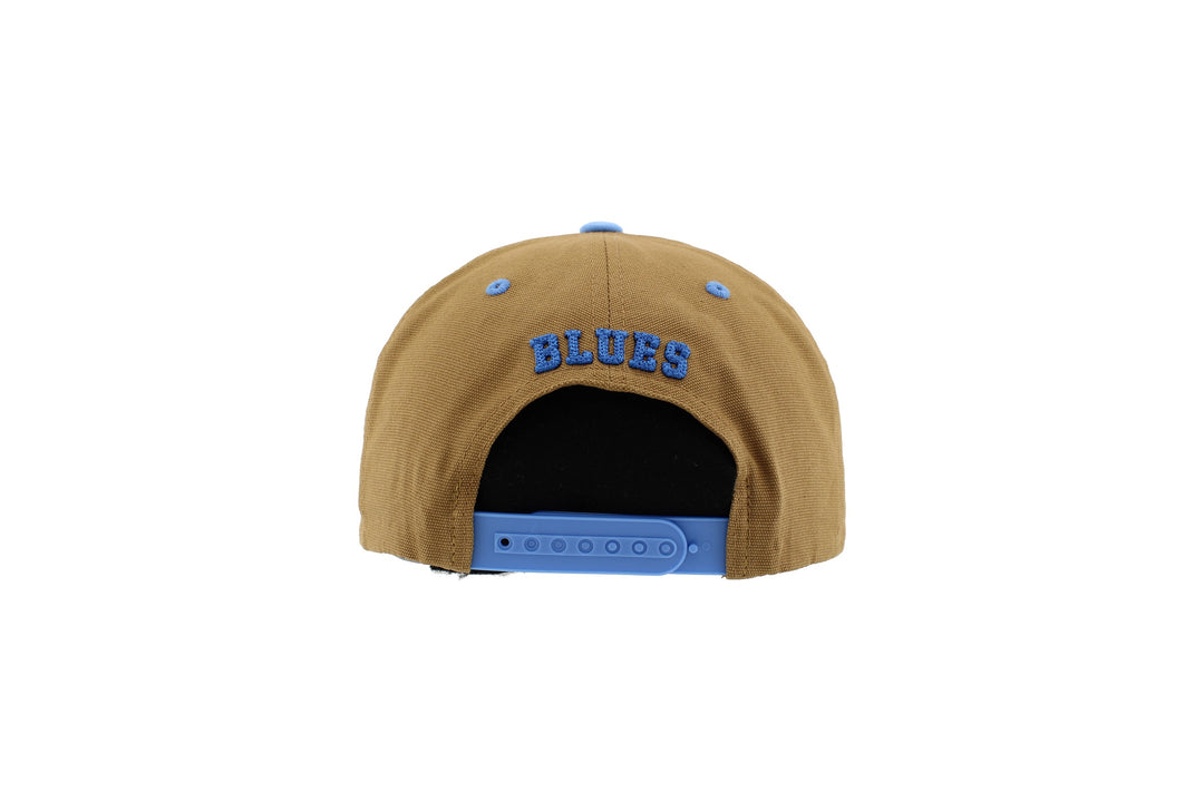 ST. LOUIS BLUES ZEPHYR HERITAGE BISCOTTI SNAPBACK HAT- BROWN/AFB