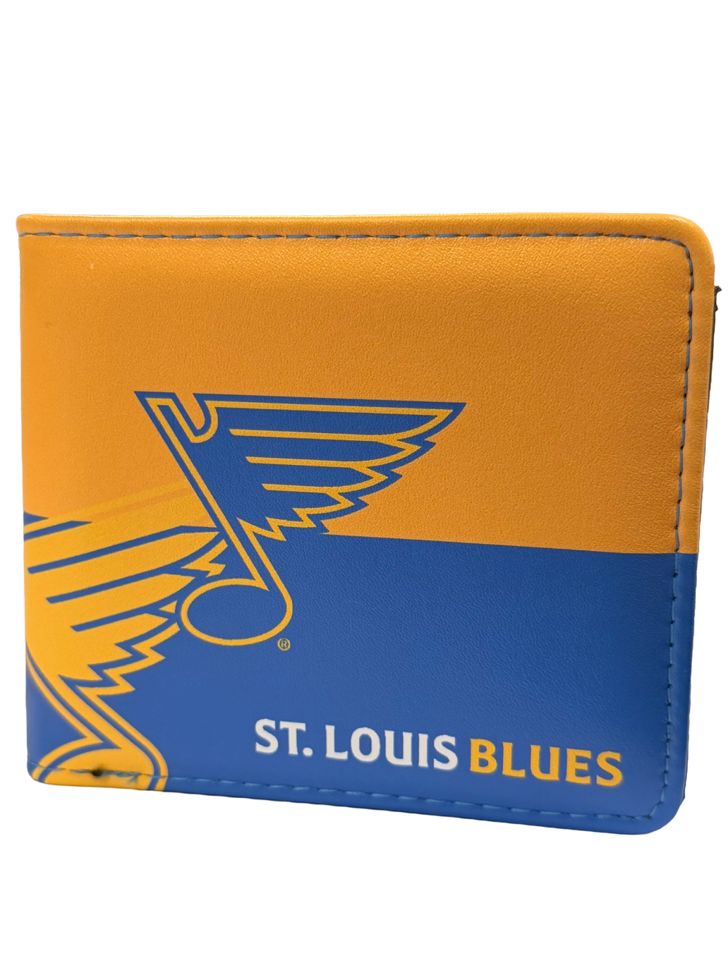 ST. LOUIS BLUES BI FOLD WALLET BLUE GOLD