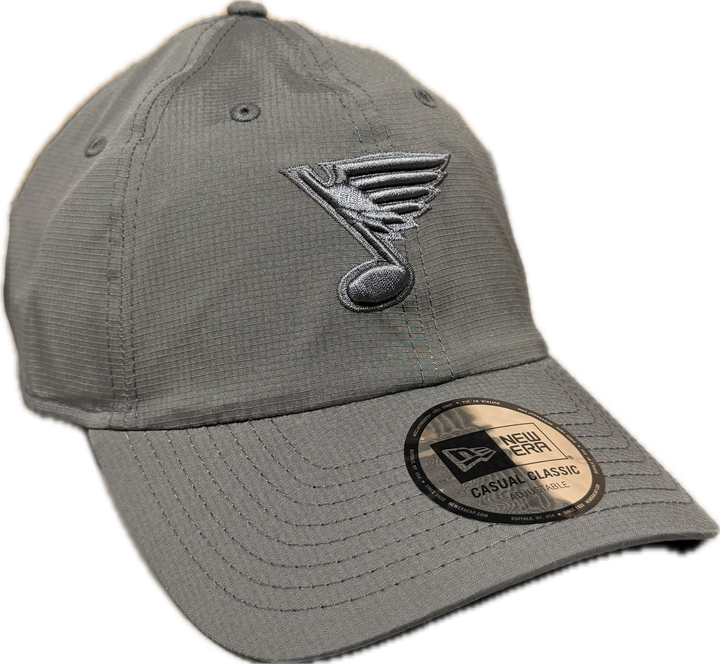 ST. LOUIS BLUES NOTE LOGO RIPSTOP PERFORMACE CLIPBACK - CHARCOAL