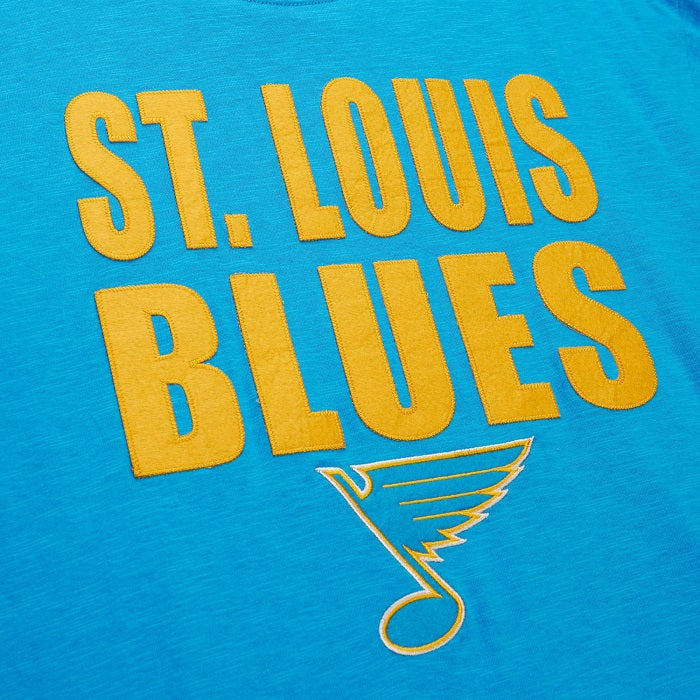 ST. LOUIS BLUES MITCHELL & NESS HERITAGE LEGENDARY T-SHIRT - LIGHT BLUE