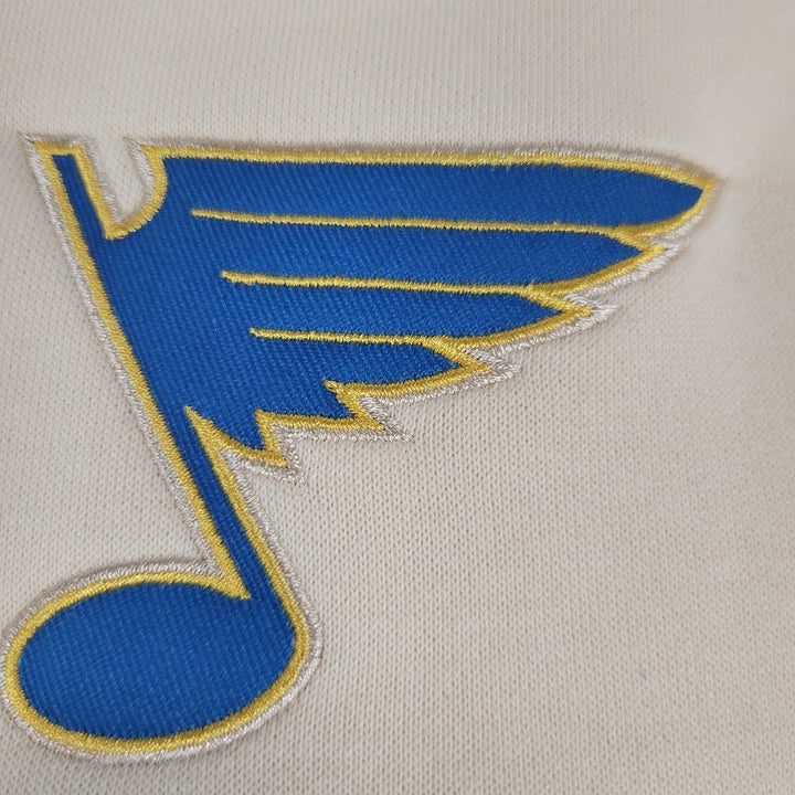 ST. LOUIS BLUES SERIES SIX BIG STRIPE HERITAGE CREW - NATURAL