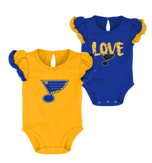 ST. LOUIS BLUES OUTERSTUFF HOCKEY STAR 2PC CREEPER SET - MULTI