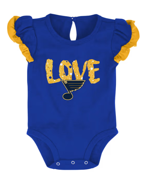 ST. LOUIS BLUES OUTERSTUFF HOCKEY STAR 2PC CREEPER SET - MULTI