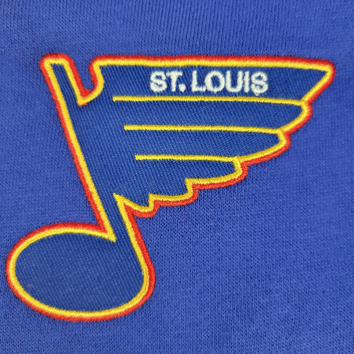 ST. LOUIS BLUES SERIES SIX BIG STRIPE RETRO CREW - ROYAL