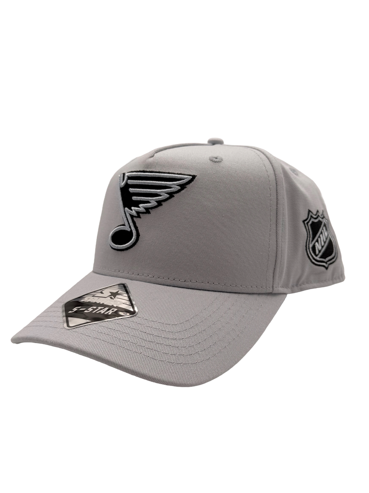 NHL NOTE AND SHIELD SNAPBACK - BLUE Adjustable Cap Starter