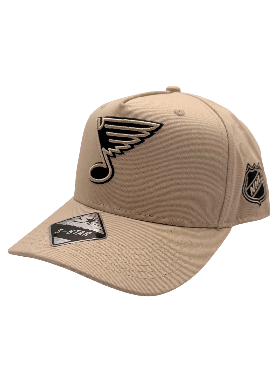 NOTE BLACK TONAL NHL SHIELD STARTER - TAN Adjustable Cap Starter