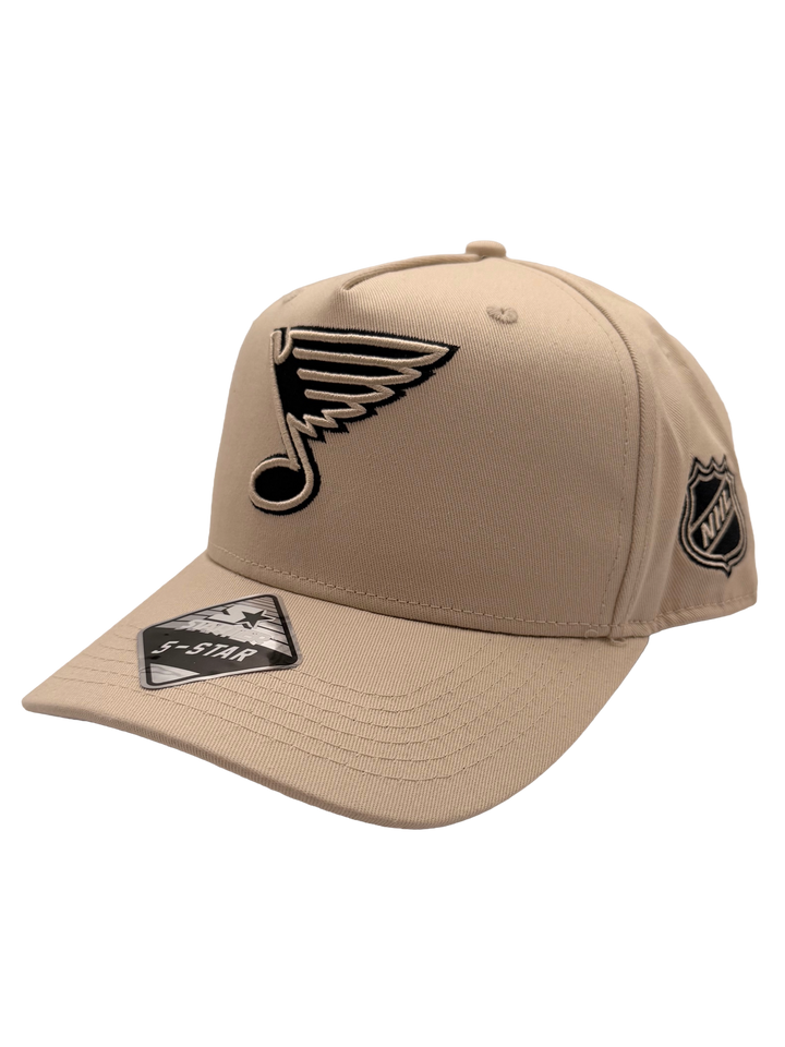 NOTE BLACK TONAL NHL SHIELD STARTER - TAN Adjustable Cap Starter