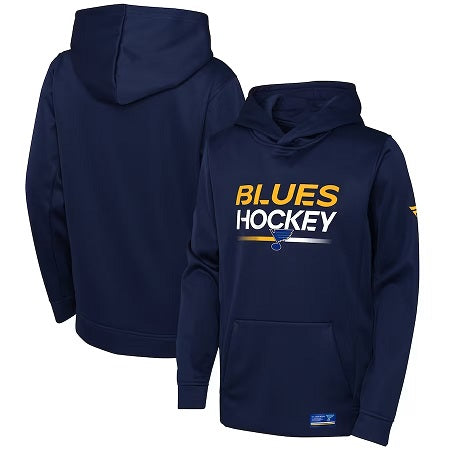 ST. LOUIS BLUES FANATICS YOUTH AP HOODIE - NAVY