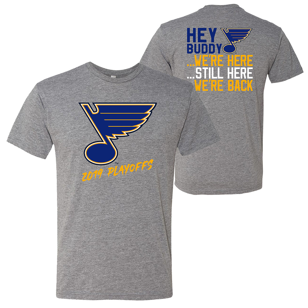 2019 Hey Buddy...We're Back Tee - Grey T-shirt Fishbowl Hockey Small  