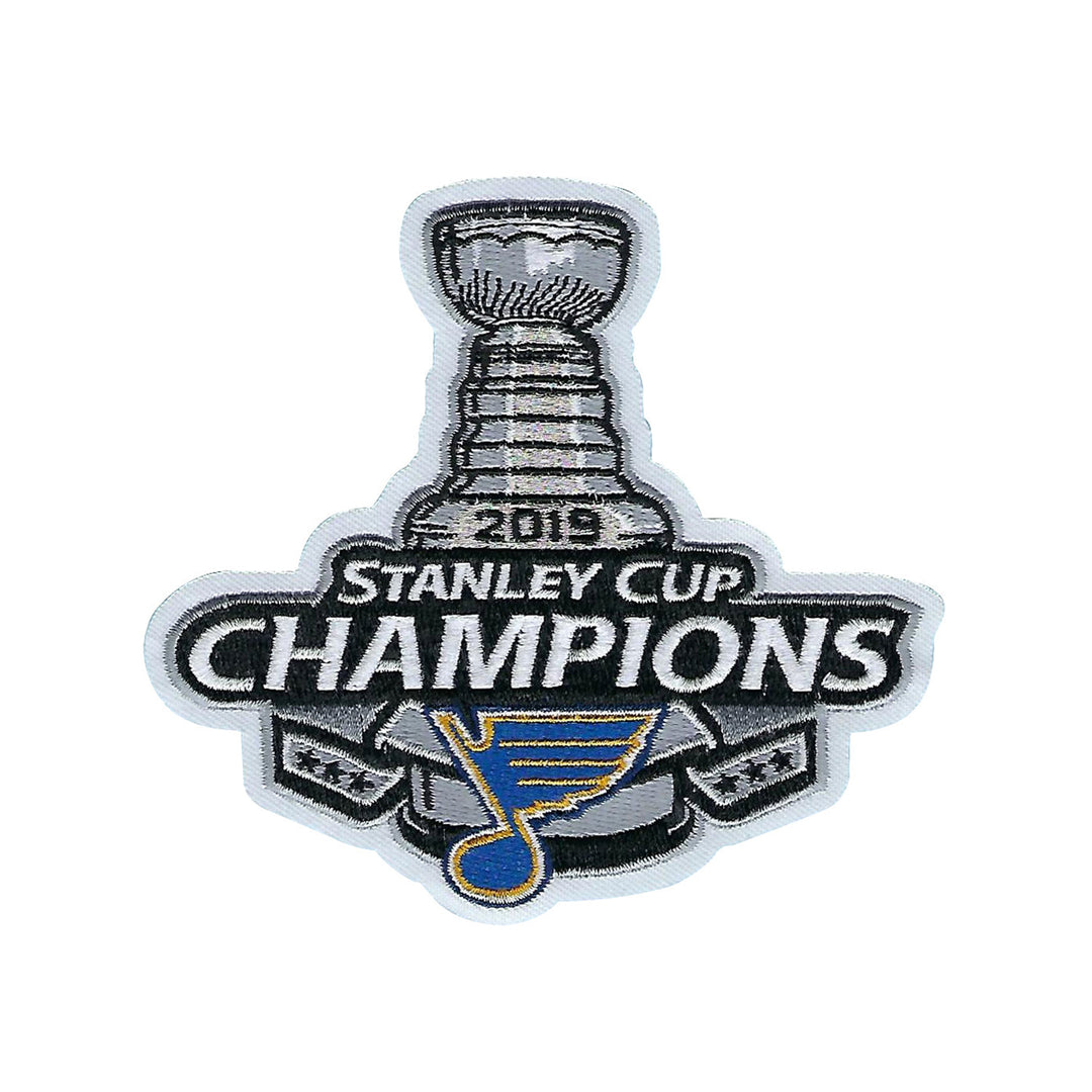 ST. LOUIS BLUES NATIONAL EMBLEM 2019 STANLEY CUP CHAMPIONS PATCH Apparel & Accessories National Emblem   