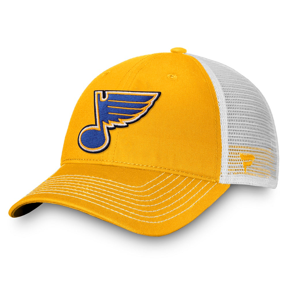 ST. LOUIS BLUES FANATICS MESH SNAPBACK - YELLOW WHITE Hat Fanatics   
