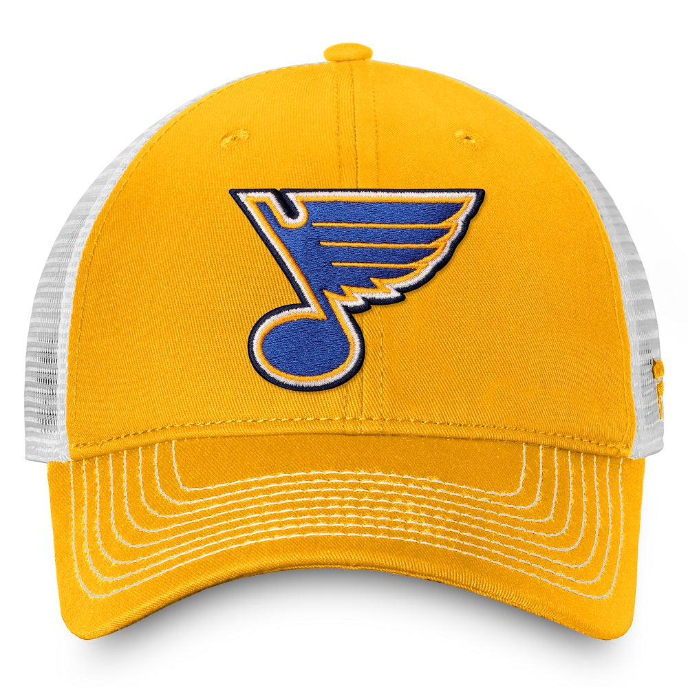 ST. LOUIS BLUES FANATICS MESH SNAPBACK - YELLOW WHITE Hat Fanatics   