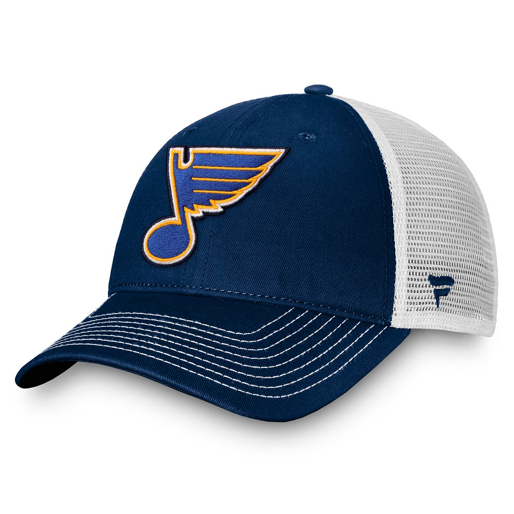 ST. LOUIS BLUES FANATICS MESH SNAPBACK - NAVY WHITE Hat Fanatics   