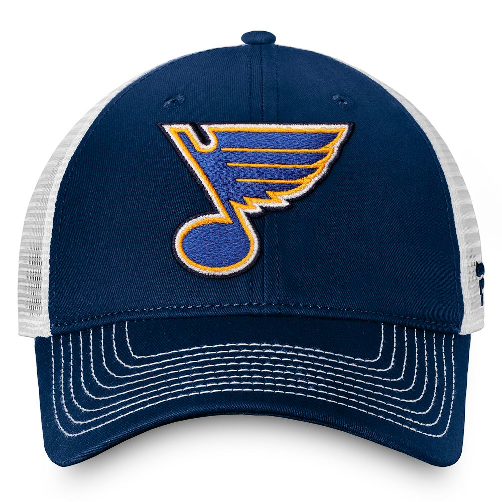 ST. LOUIS BLUES FANATICS MESH SNAPBACK - NAVY WHITE Hat Fanatics   