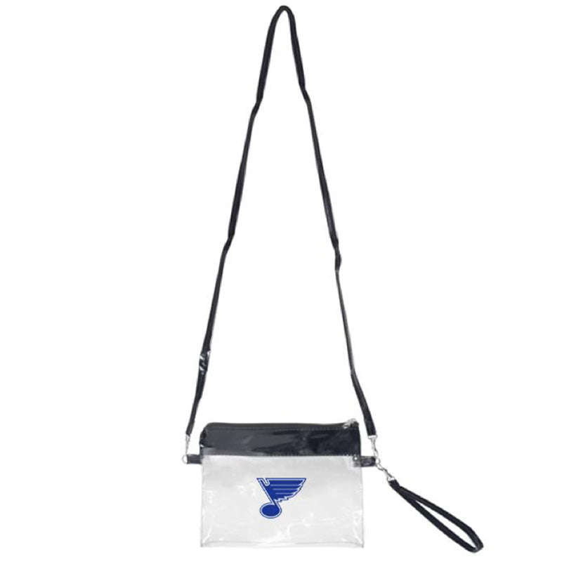 St. Louis Blues Clear Cross Body Bag Wristlet - STL Authentics