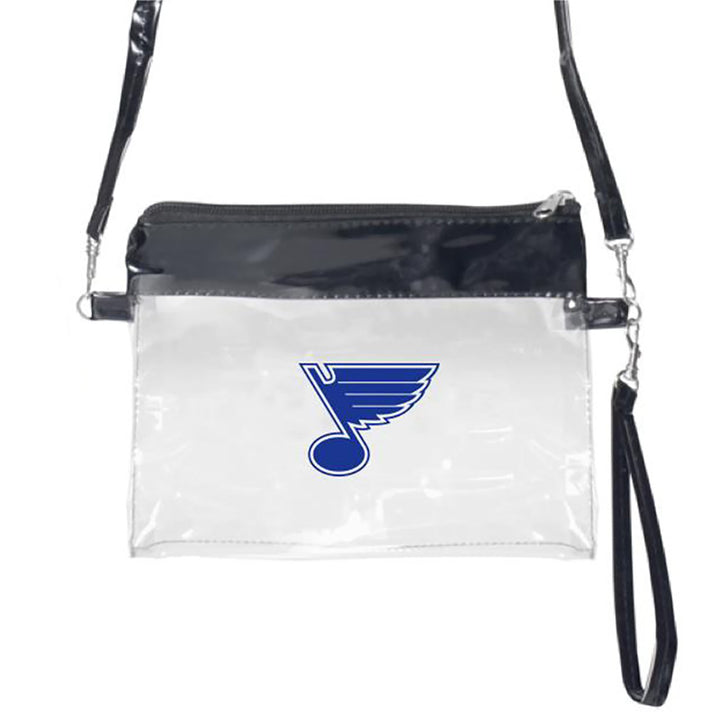St. Louis Blues Clear Cross Body Bag Wristlet - STL Authentics