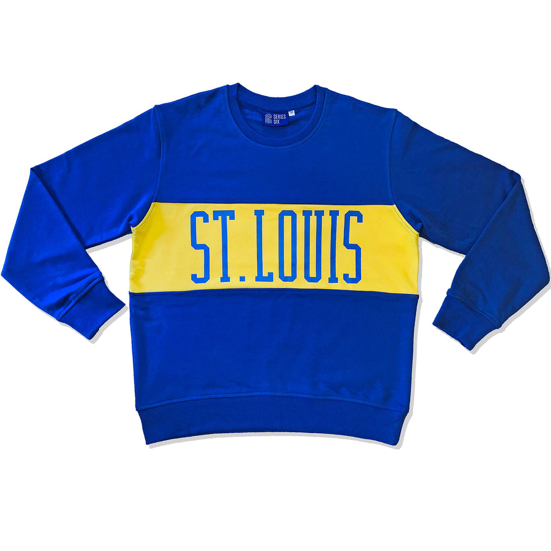 St. Louis Blues Series Six Crew Neck Sweatshirt- Royal - STL Authentics