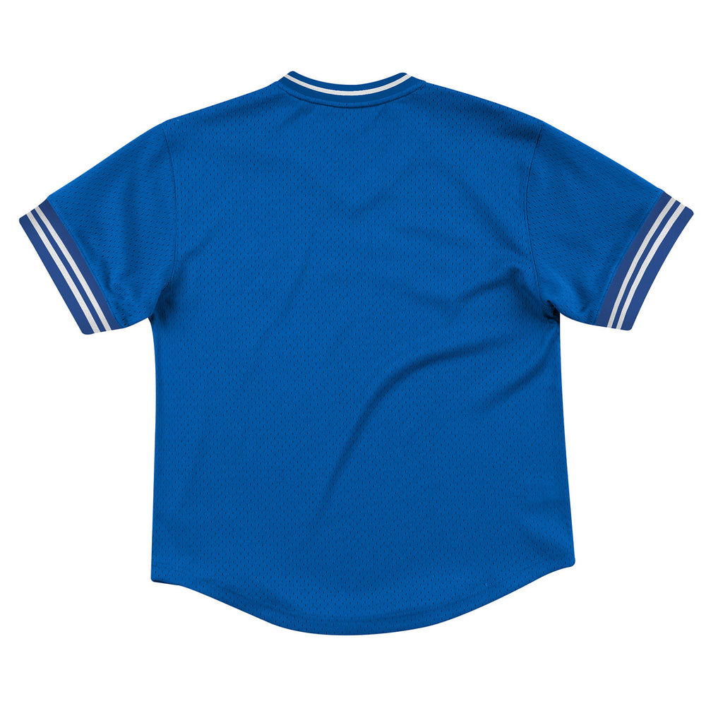 St. Louis Blues Mitchell & Ness Retro Wordmark Batting Practice Jersey - Royal - STL Authentics