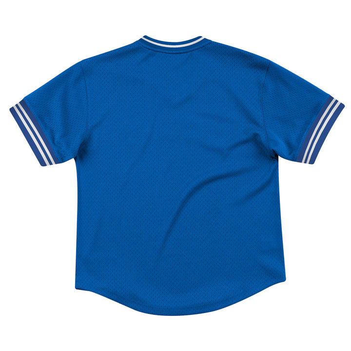 St. Louis Blues Mitchell & Ness Retro Wordmark Batting Practice Jersey - Royal - STL Authentics