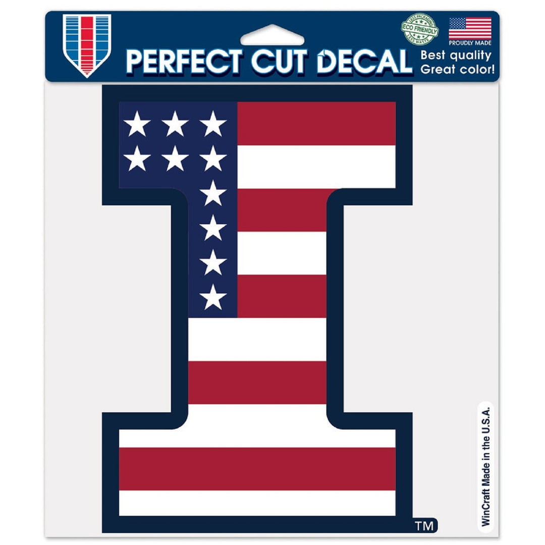 University of Illinois I Stars and Stripes Decal - STL Authentics