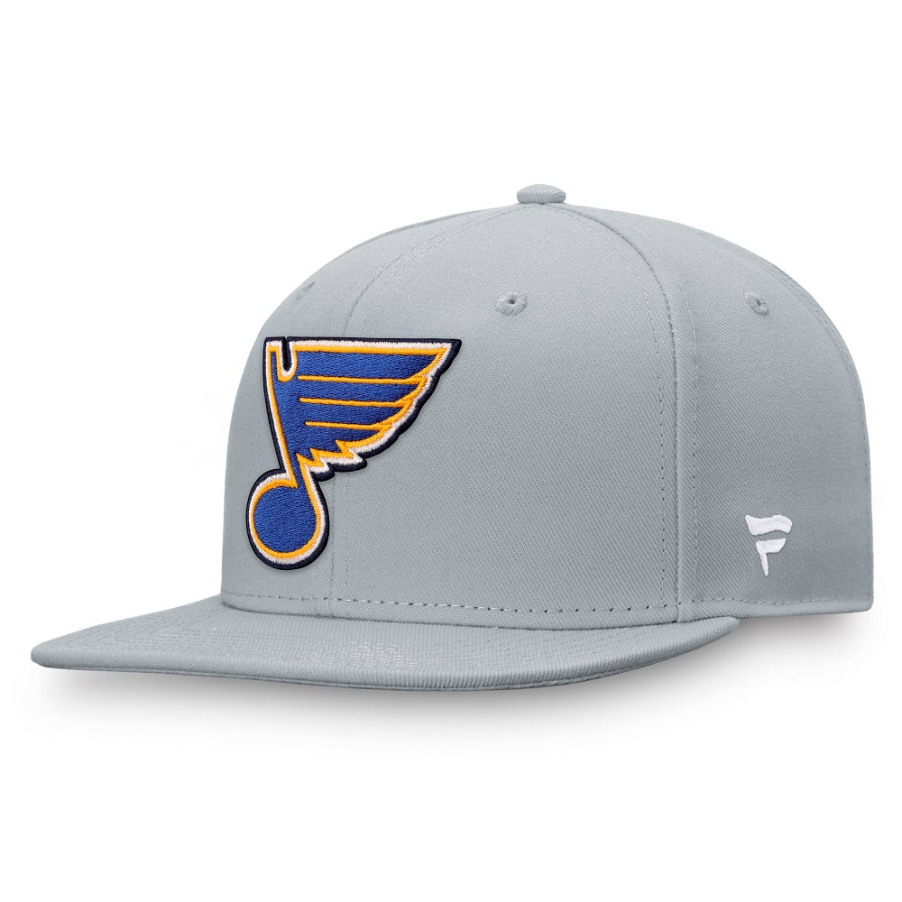 ST. LOUIS BLUES FANATICS CORE NOTE SNAPBACK - GREY Hat Fanatics   