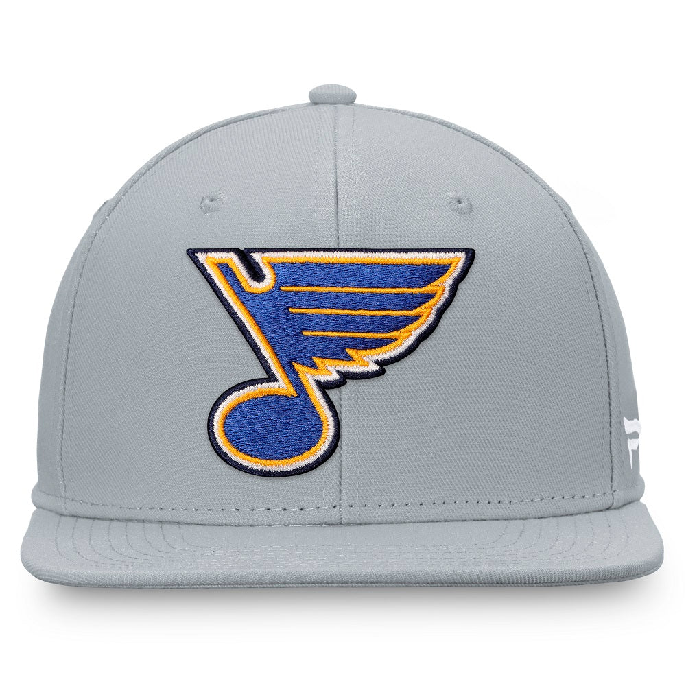 ST. LOUIS BLUES FANATICS CORE NOTE SNAPBACK - GREY Hat Fanatics   