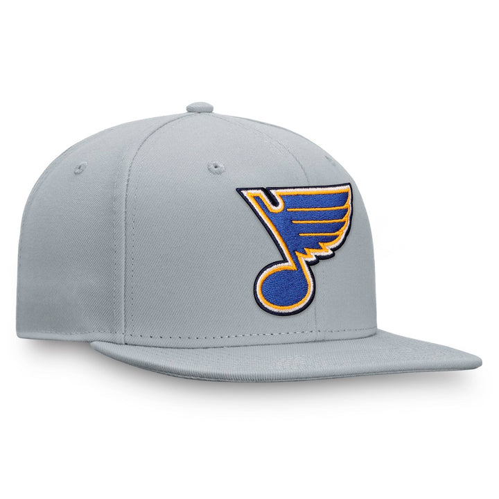 ST. LOUIS BLUES FANATICS CORE NOTE SNAPBACK - GREY Hat Fanatics   