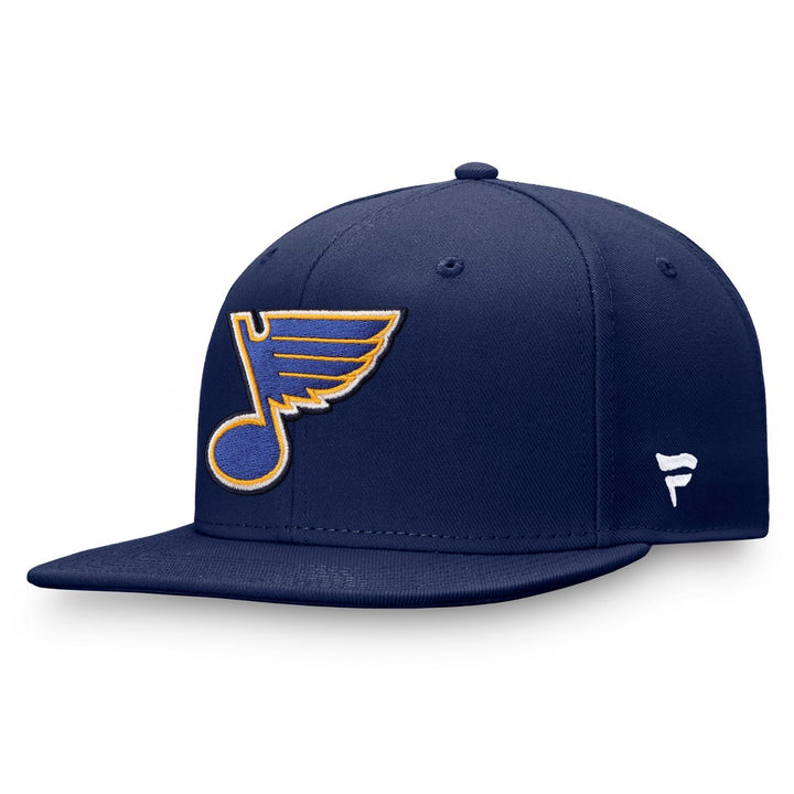 ST. LOUIS BLUES FANATICS CORE NOTE SNAPBACK - NAVY