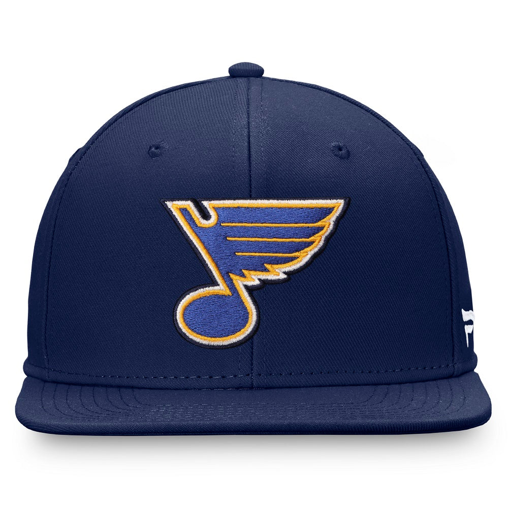 ST. LOUIS BLUES FANATICS CORE NOTE SNAPBACK - NAVY