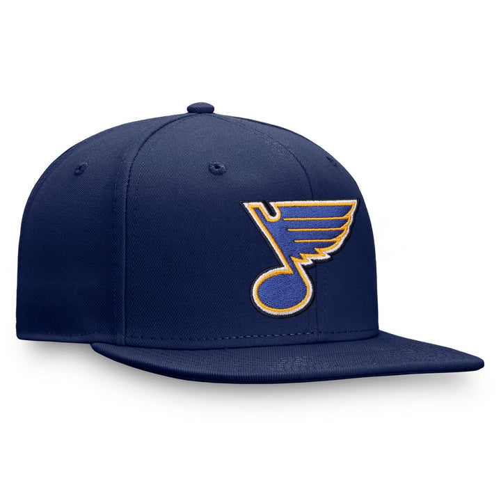 ST. LOUIS BLUES FANATICS CORE NOTE SNAPBACK - NAVY