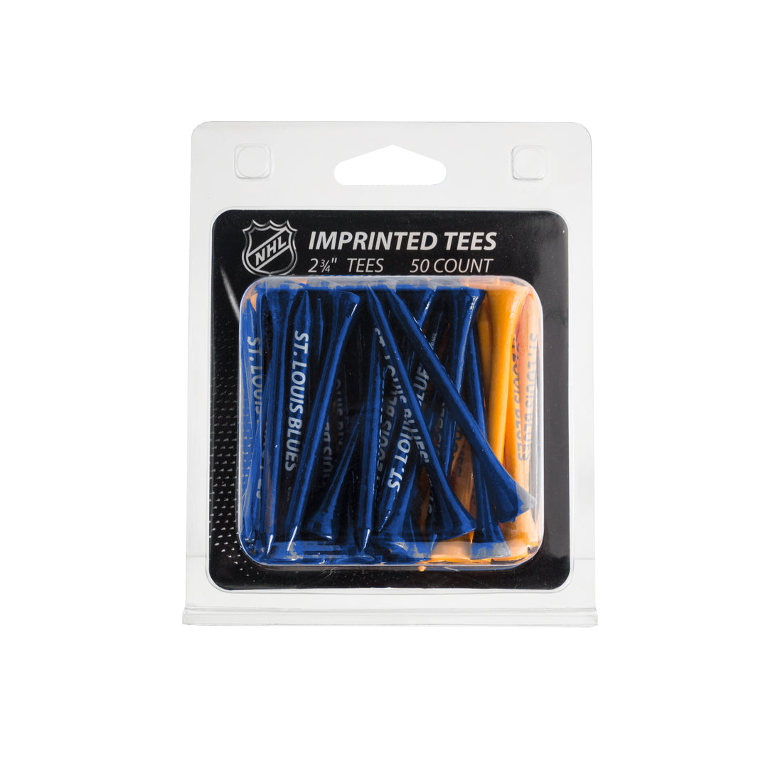 ST. LOUIS BLUES TEAM GOLF TEES 50PK - ROYAL/GOLD Novelties GOLF TIME LLC   