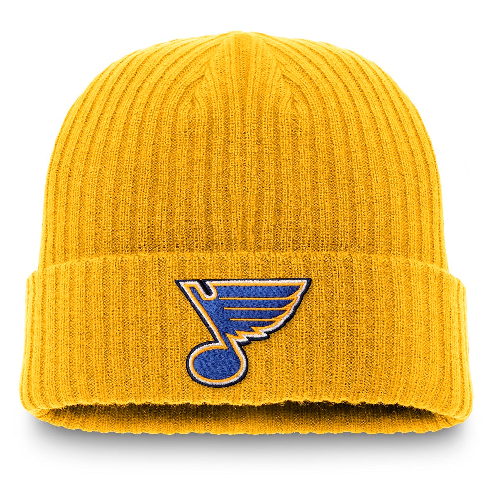 ST. LOUIS BLUES FANATICS CUFFED KNIT - YELLOW Knit Fanatics   