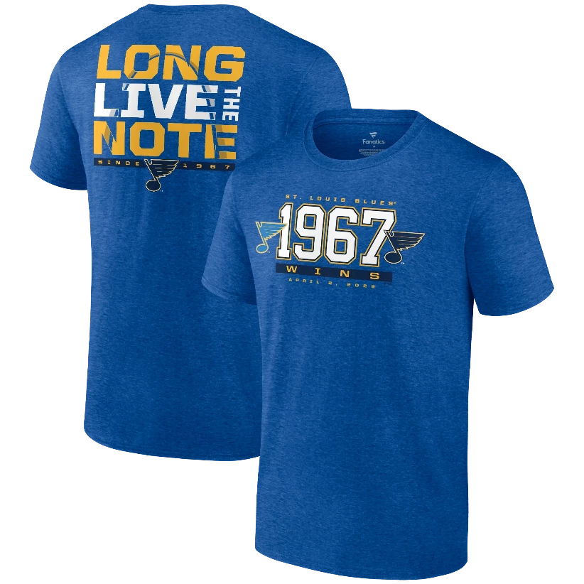 Fanatics St. Louis Blues 1967 Win Tee T-shirt Fanatics S Royal 
