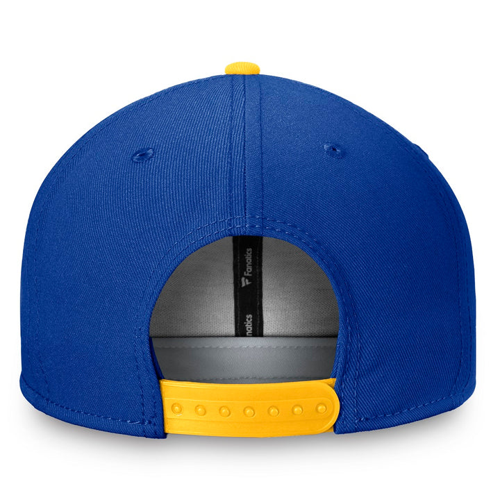 ST. LOUIS BLUES FANATICS WORDMARK SNAPBACK - ROYAL GOLD