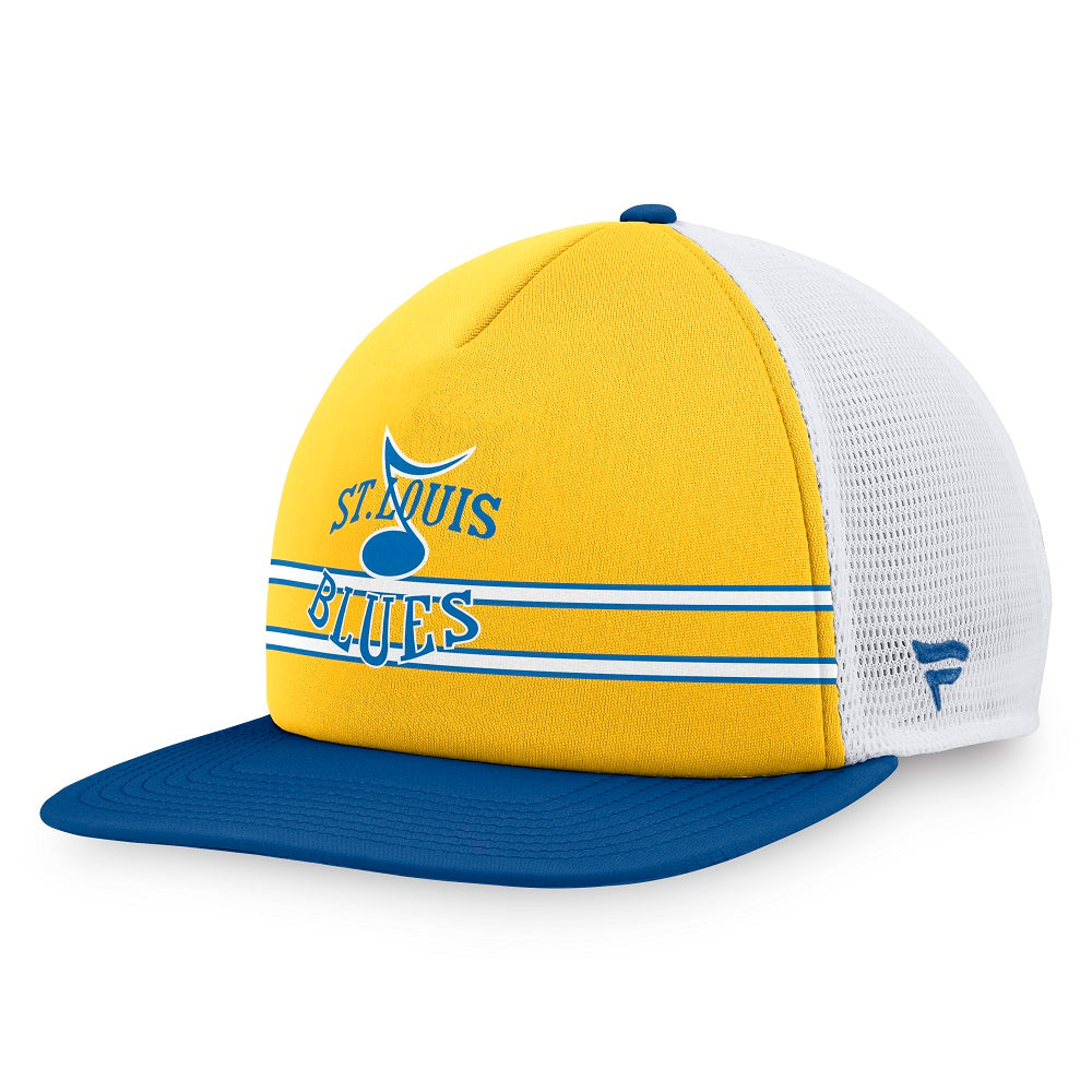 ST. LOUIS BLUES FANATICS REVERSE RETRO FLAT SNAPBACK - YELLOW BLUE