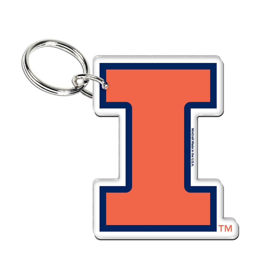 University of Illinois Acrylic Keychain - STL Authentics