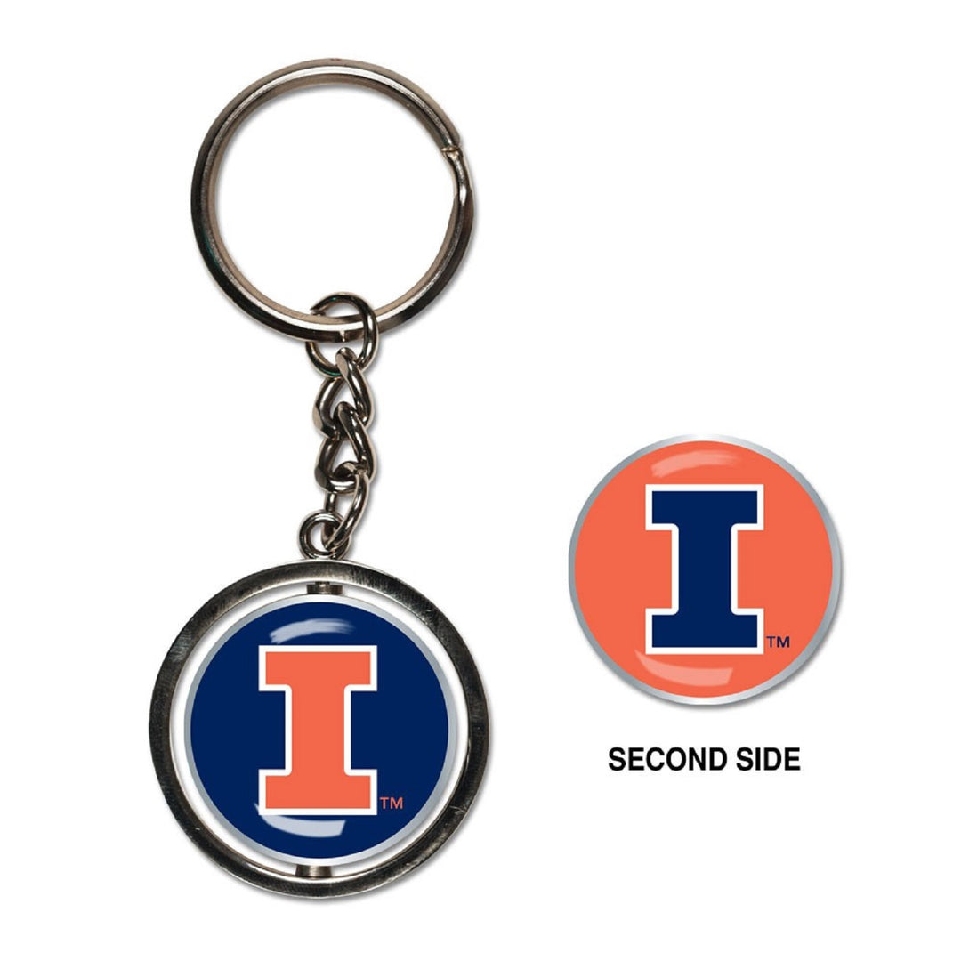 University of Illinois Spinner Keychain - STL Authentics