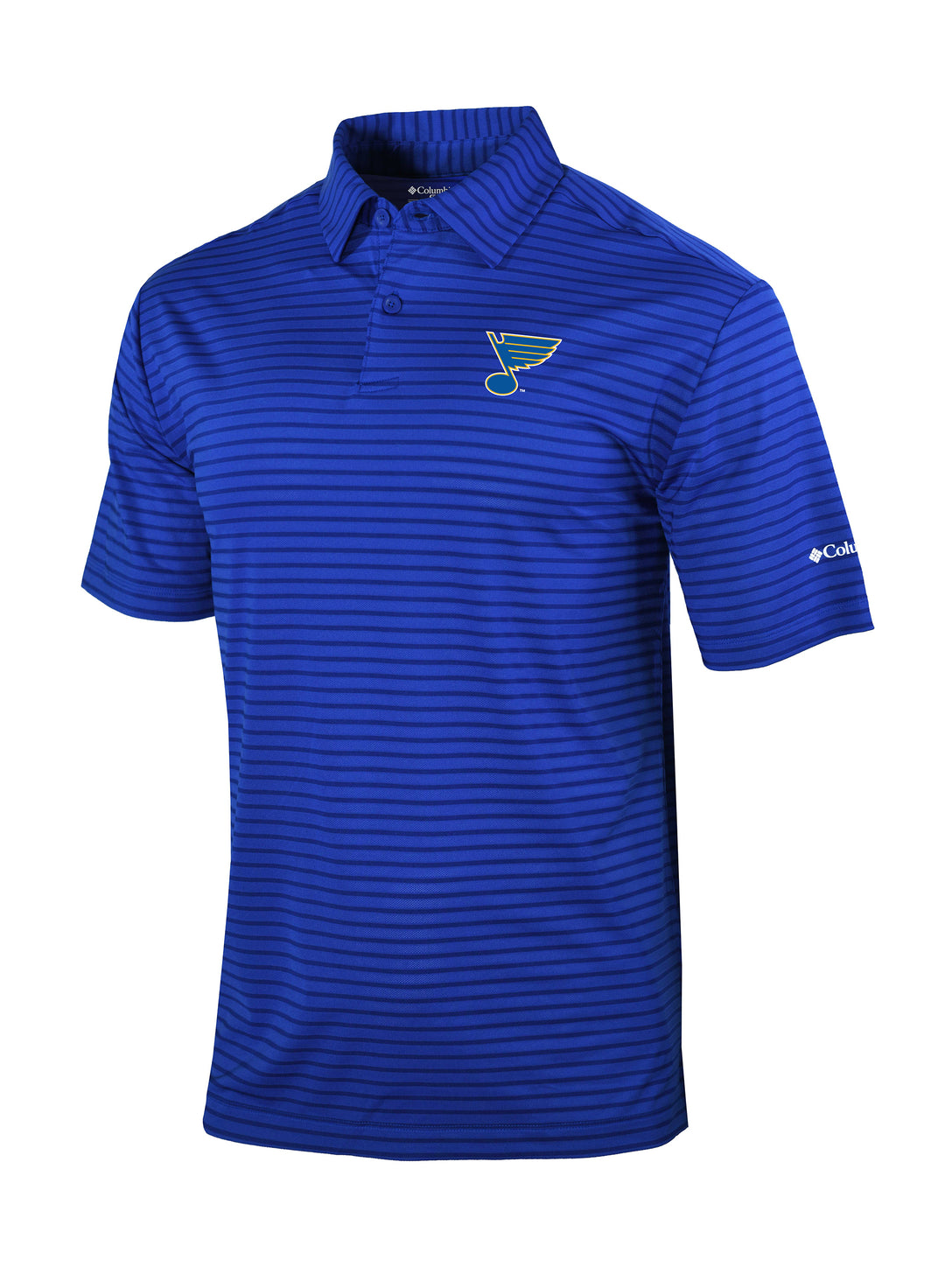 ST. LOUIS BLUES COLUMBIA SMOOTH ROLL POLO - NAVY Polo Columbia   