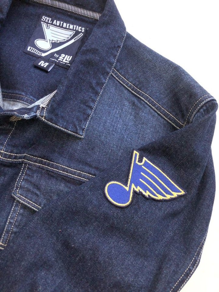 St. Louis Blues Women's Bluenote Denim Jacket - STL Authentics
