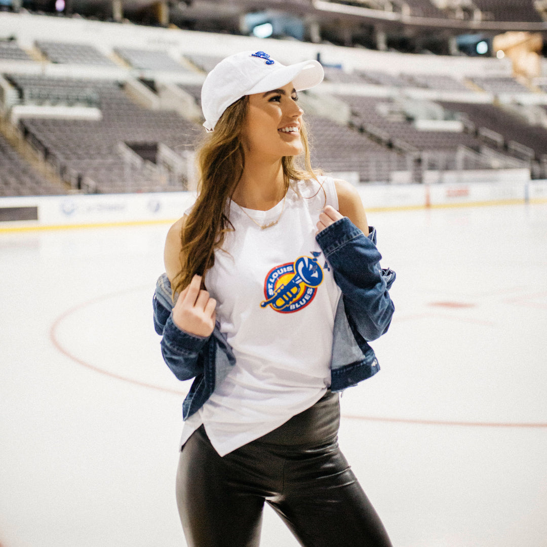 ST. LOUIS BLUES SPORTIQE WOMENS OUR TOWN TEE – STL Authentics