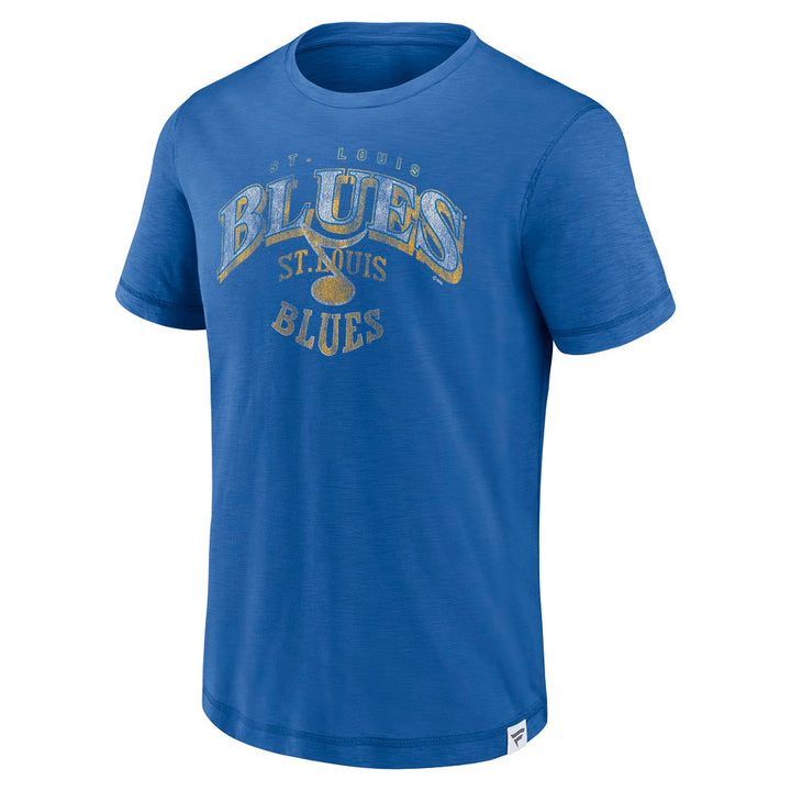 ST. LOUIS BLUES FANATICS REVERSE RETRO TRI BLEND TEE - ROYAL T-shirt Fanatics   
