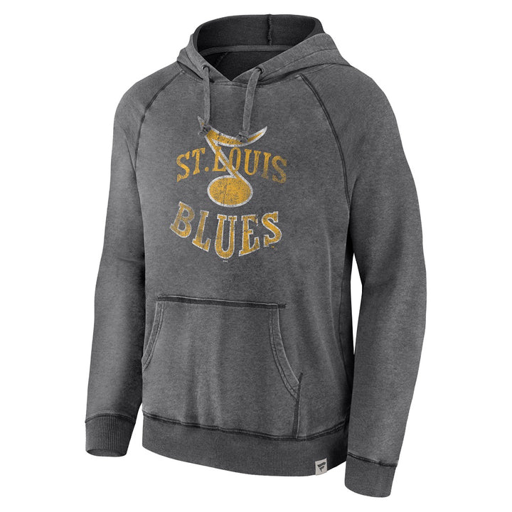 ST. LOUIS BLUES FANATICS REVERSE RETRO HOODIE - STORM GREY
