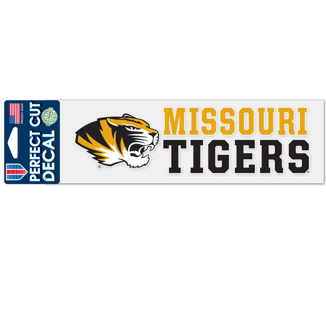 University of Missouri WinCraft 3x10 Stacked Design Perfect Cut Decal - STL Authentics