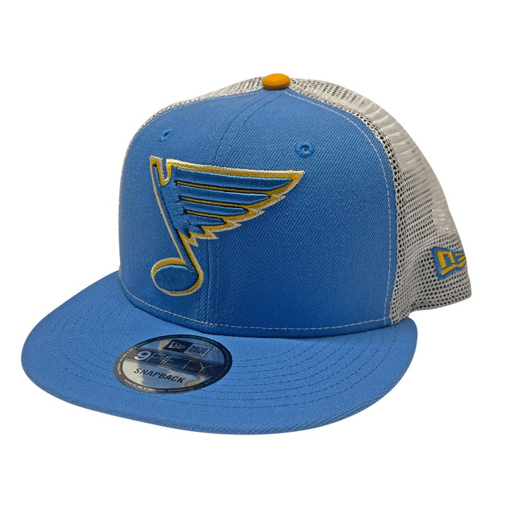 ST. LOUIS BLUES NEW ERA 9FIFTY NOTE MESH SNAPBACK - AF BLUE Hat New Era   