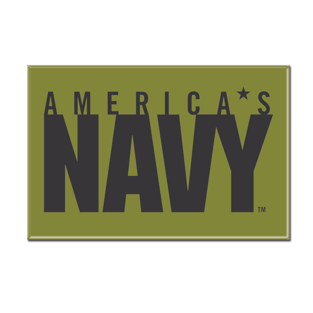 Navy WinCraft 2x3 Metal Fridge Magnet - STL Authentics